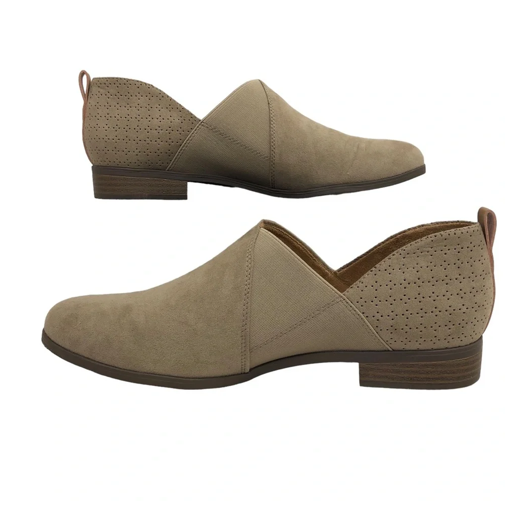 Dr. Scholl Ruler slip on tan ankle bootie